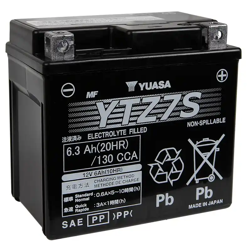 Szuper ajánlat [ Yuasa ] Batterie Gel, YTZ7S, 12 Volt, 6 Ah, 113x70x105 mm