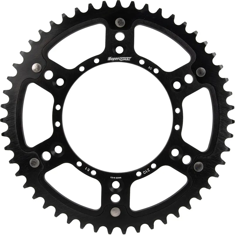 [ Supersprox ] Couronne Stealth Honda CR 125/250, CRF 250R/450R, Noir Biztonságos vásárlás