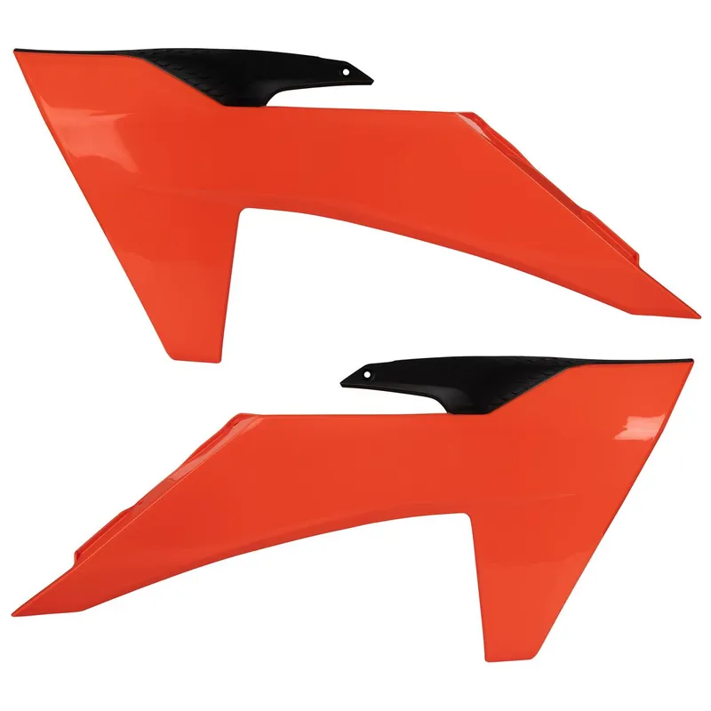 [ Polisport ] Ouie de Radiateur KTM SX/SX-F 23-24, EXC/-F 24-, Noir/Orange Legjobb ár