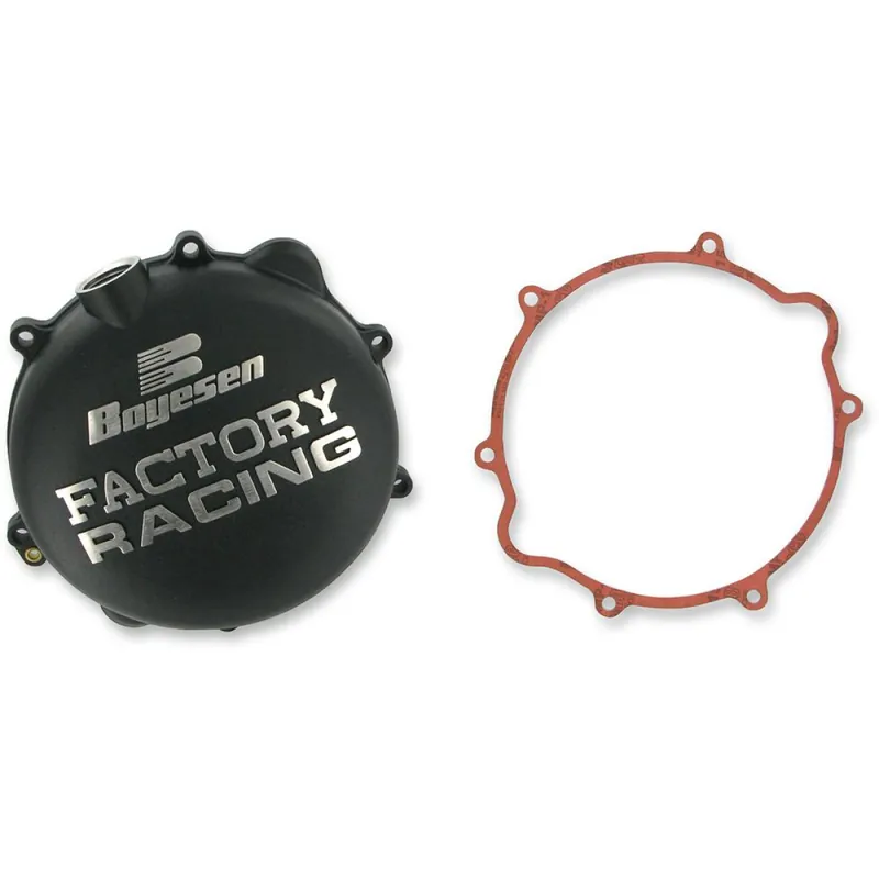 Legjobb ár [ Boyesen ] Couvercle de Carter d‘Embrayage Factory KTM SX 250 03-12, EXC 250/300 04-12, Black