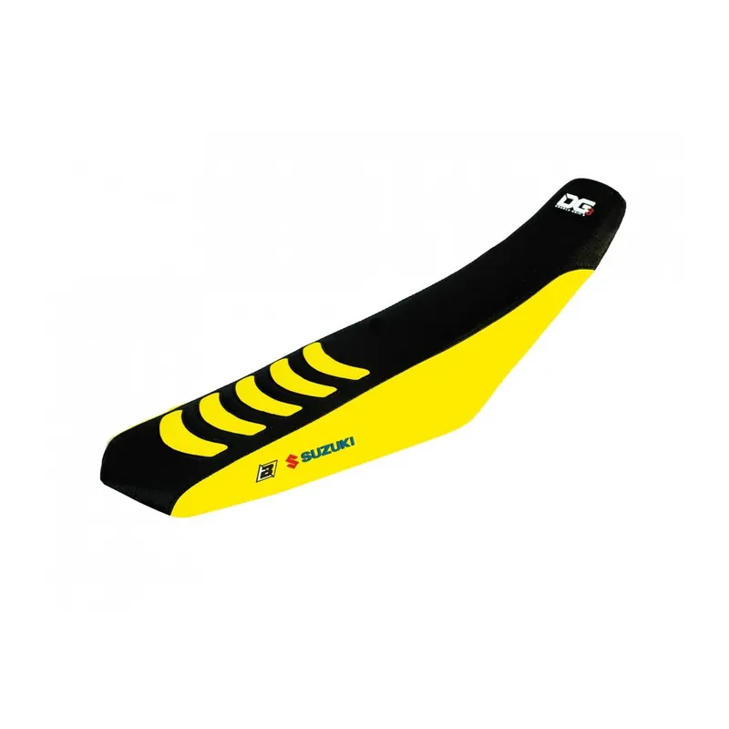 Vedd meg most [ Blackbird Racing ] Housse de Selle Double Grip 3 Suzuki RM 125/250 01-17, Noir/Jaune