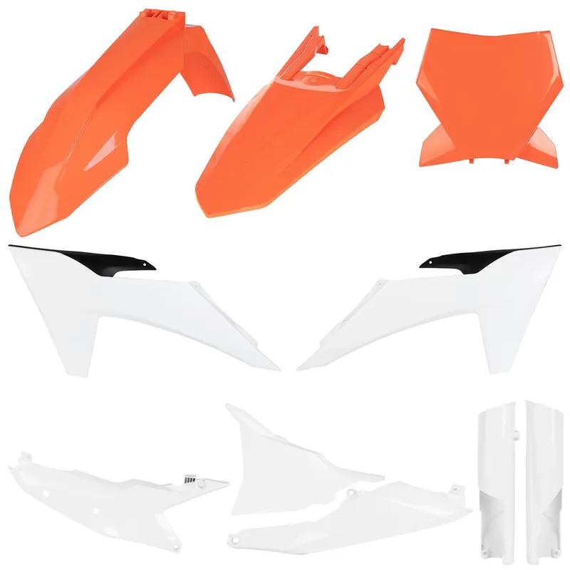 Vedd meg online [ RTECH ] Kit Plastique Full KTM SX/SX-F 23-, Orange/Noir/Blanc