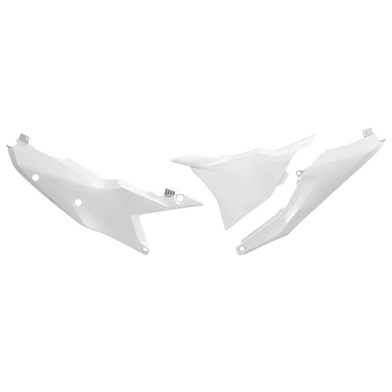 [ Ufo Plast ] Plaques Latérales KTM SX/SX-F 23-, EXC/-F 24-, Blanc Prémium