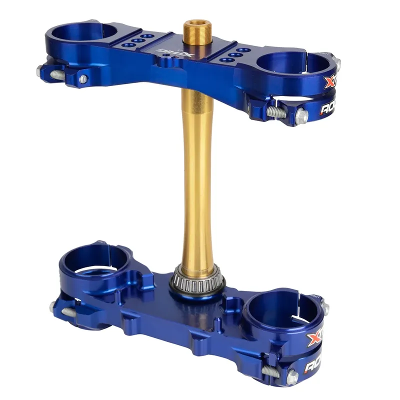 Árengedmény [ Xtrig ] Té de Fourche Rocs Tech Fantic XX 250 21-, Yamaha YZ 250 15-, Bleu