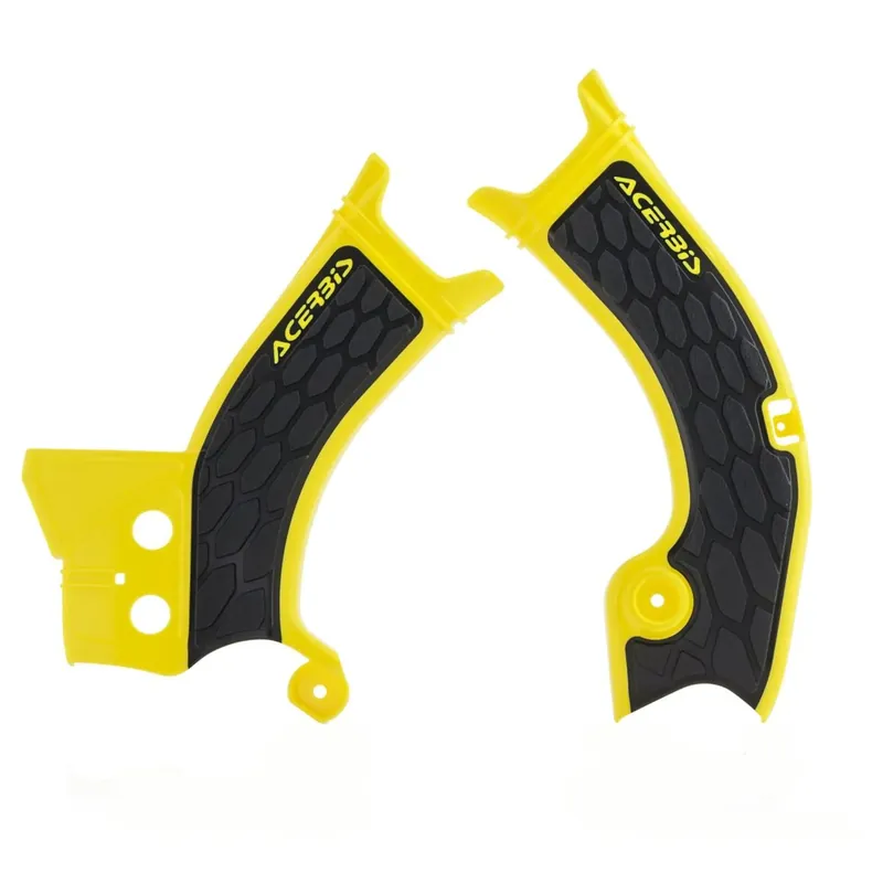 Azonnal elérhető [ Acerbis ] Protections de Cadre Anti-Dérapante X-Grip Suzuki RMZ 250 19-, RMZ 450 18-, Jaune/Noir