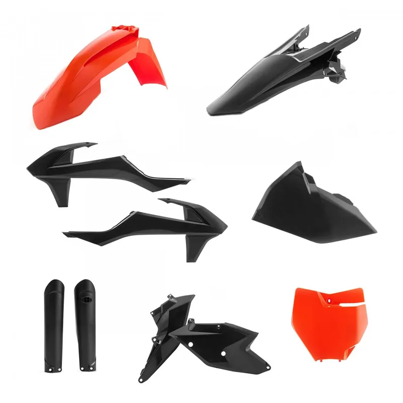 [ Acerbis ] Kit Plastique complet Full-Kit TLD Limited Edition, KTM SX 125/150/250, SX-F 250/350/450, Noir/Orange Népszerű