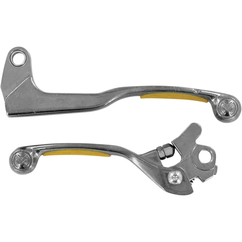 Kedvezményes ár [ Moose Racing ] Set de Levier de Frein et d’Embrayage Competition Suzuki RM 125/250 04-10, RM-Z 250 08-14, RM-Z 450 08-15, Poli/Jaune