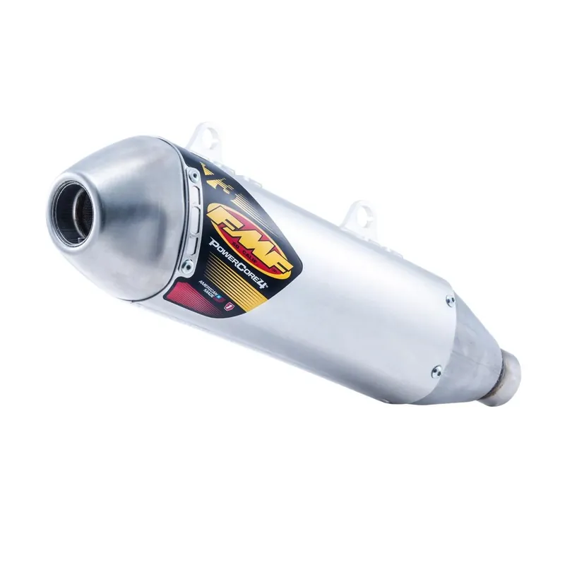 Csak ma [ FMF ] Silencieux PowerCore 4 Hex KTM SX-F 250/350/450, EXC 450, Husqvarna FE 250/350, Acier Inox/Aluminium/Acier Inox