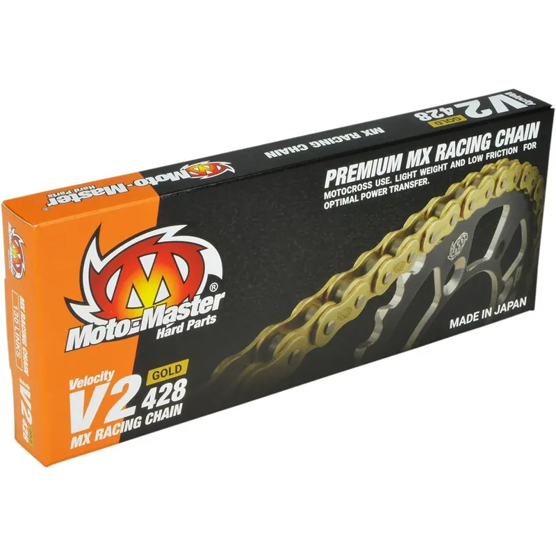 Csak ma [ Moto-Master ] Chaîne MX V2 428 pitch, Gold