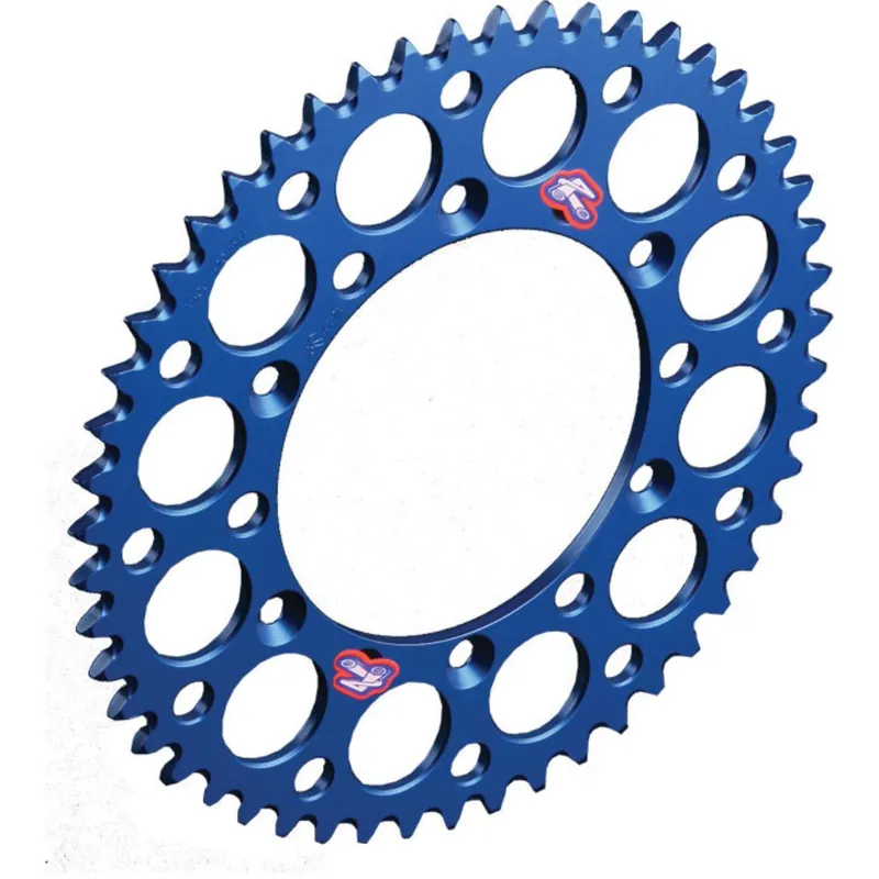 [ Renthal ] Couronne KTM SX85 04-24, Husqvarna TC85 17-24, GasGas MC85 21-24, 428 Pas, Aluminium, Bleu, 48-50 Dents Ne maradj le