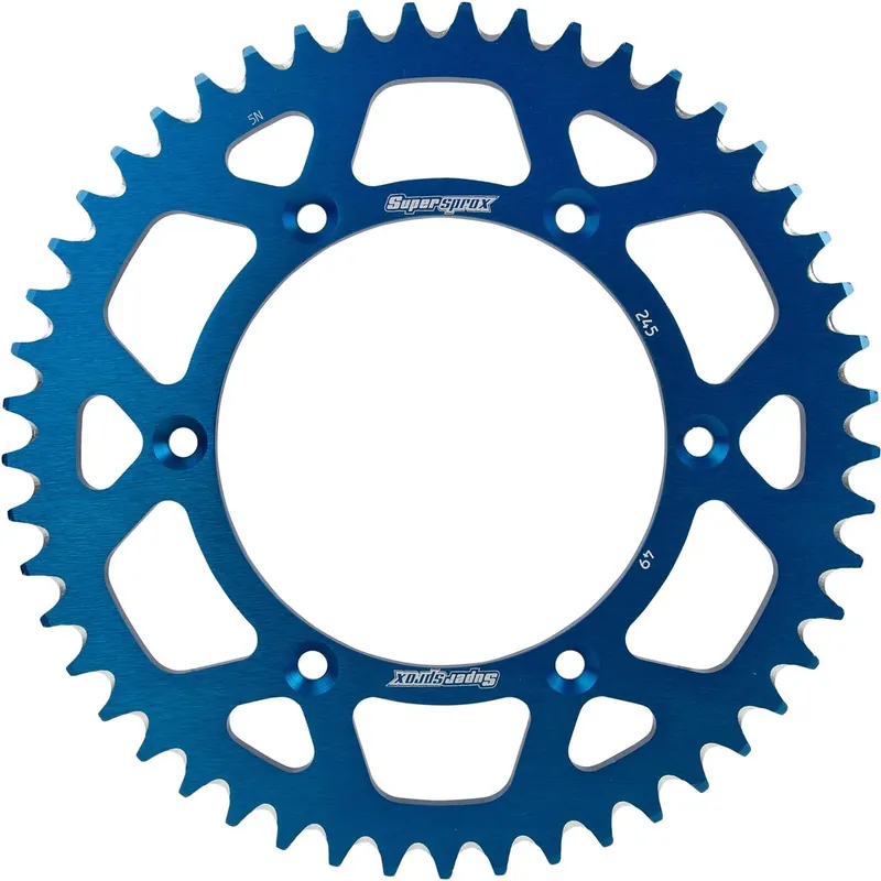 Végkiárusítás [ Supersprox ] Couronne Alu Yamaha YZ 125/250, YZ 250F/450F, Fantic, Bleu