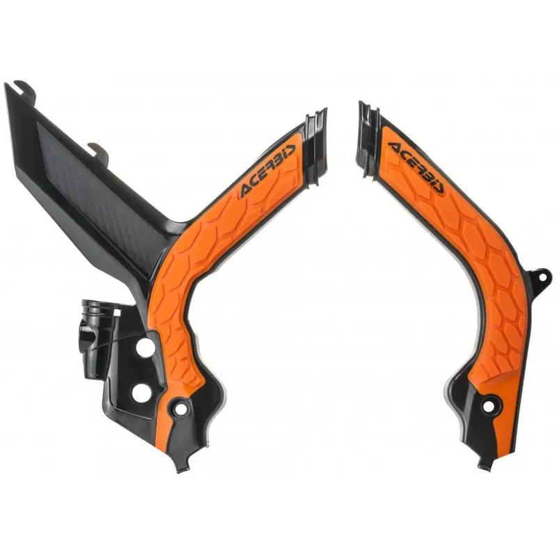 Népszerű [ Acerbis ] Protections de Cadre Anti-Dérapante X-Grip KTM SX/SXF 19-, Noir/Orange