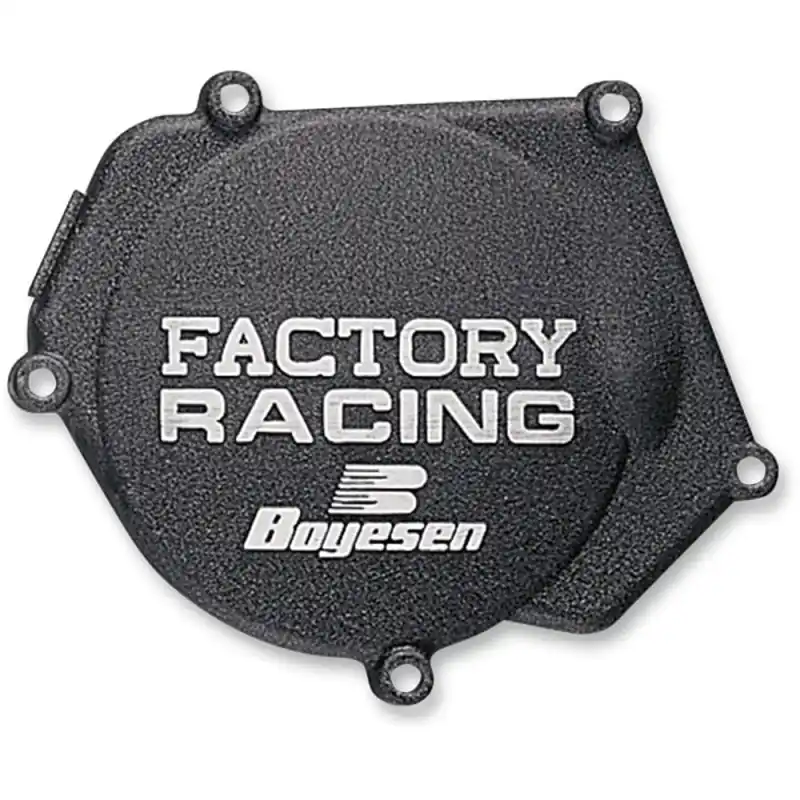 [ Boyesen ] Couvercle de Carter d‘Allumage Factory Kawasaki KX 250 90-04, Noir Kihagyhatatlan ajánlat