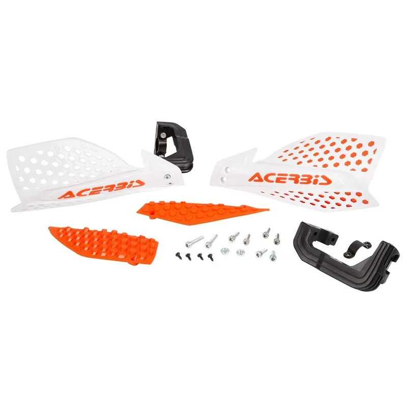 Legkelendőbb [ Acerbis ] Protège Mains X-Ultimate Blanc/Orange, Kit de Montage inclus
