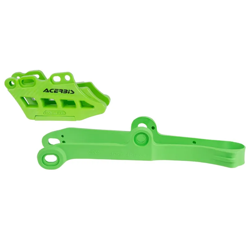 Különleges ajánlat [ Acerbis ] Kit Patin + Guide Chaîne Vert, Kawasaki KXF 250/450