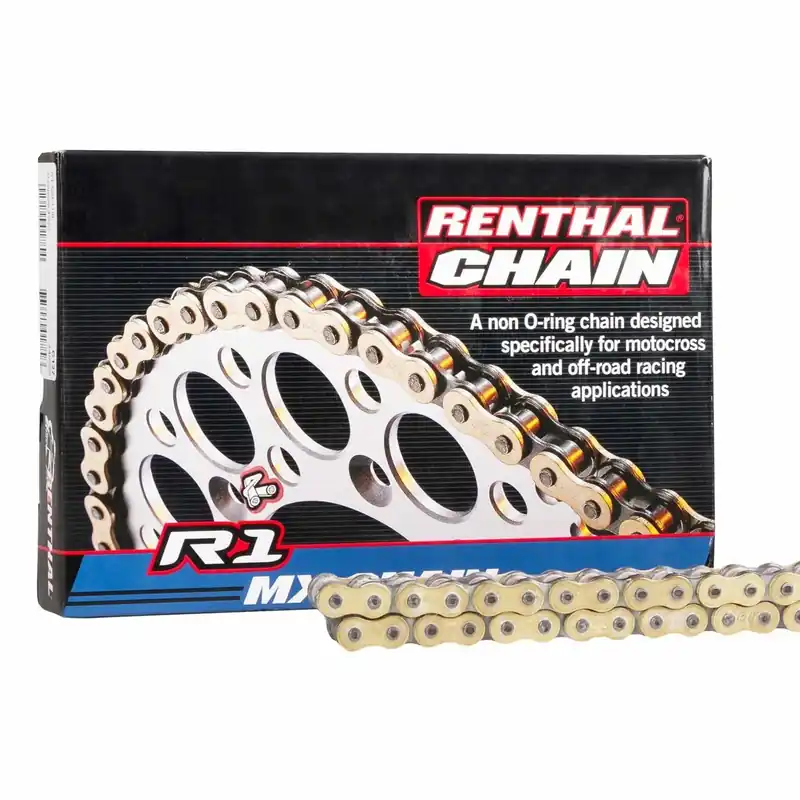 [ Renthal ] Chaîne R1 Gold Non-O-Ring, 428 Pas Népszerű