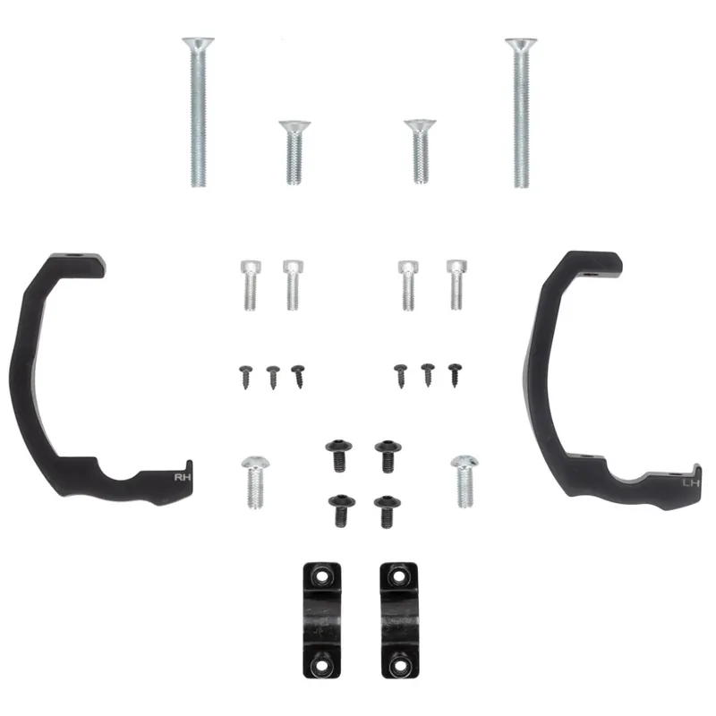 Outlet [ Acerbis ] Kit de Montage Protège Mains ADV Type D Noir/Argent, Yamaha Ténéré 700 24-, CFMoto 800MT-X 25-