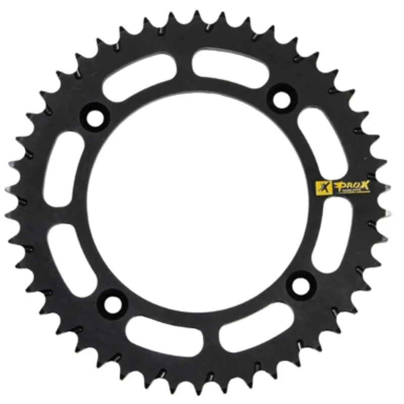 Exkluzív ajánlat [ ProX ] Couronne KTM SX 85 03-, Husqvarna TC 85 14-, GasGas MC 85 21-, 428 Pitch, Aluminum, Black, 46-51 Teeth
