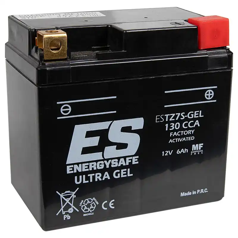 [ Energysafe ] Batterie ESTZ7S Gel, 12 Volt, 6 Ah, 113x70x105 mm Biztonságos fizetés