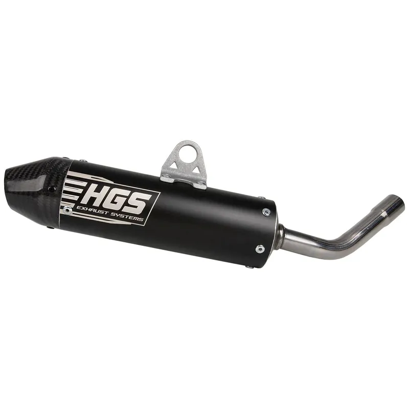 Legnépszerűbb [ HGS ] Silencieux KTM SX 65 16-23, Husqvarna TC 65 17-23, Gas Gas MC 65 21-23, Noir/Carbon