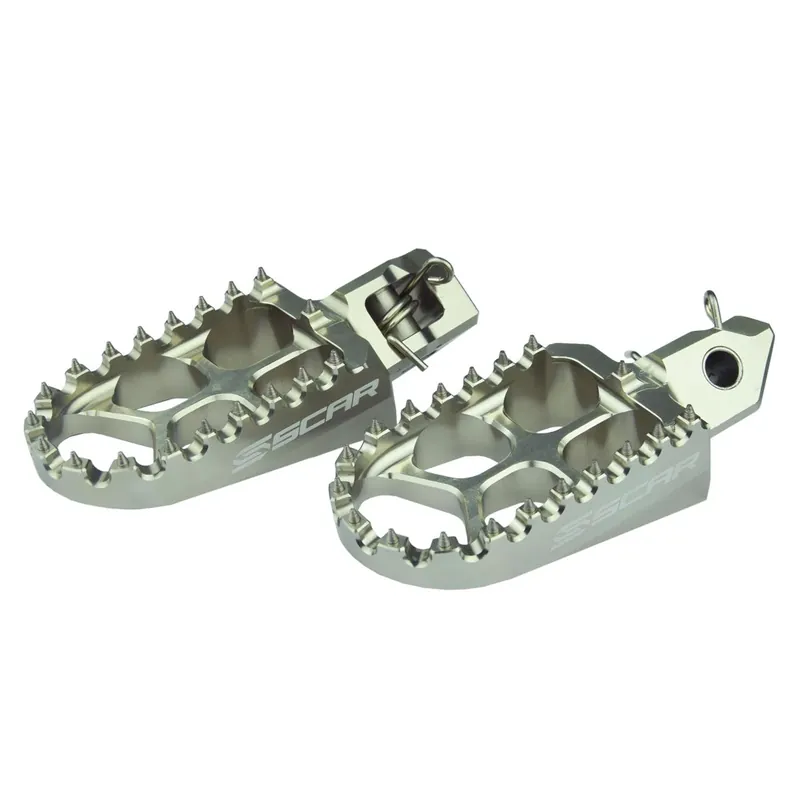 Újdonság [ SCAR ] Repose Pieds GasGas/KTM/Husqvarna, Argent