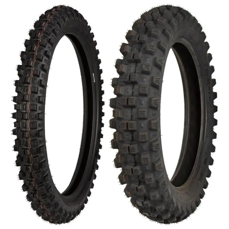 [ Michelin ] Set de pneus Tracker 80/100-21 & 140/80-18, FIM Zugelassen Akciós ár