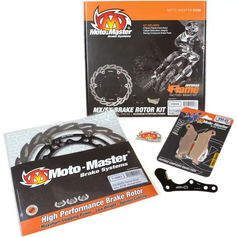 [ Moto-Master ] Kit de Disque de Frein Flame Oversize Honda CRF 250R 19-, CRF 450R 19-, 270 mm, Avant Biztonságos fizetés