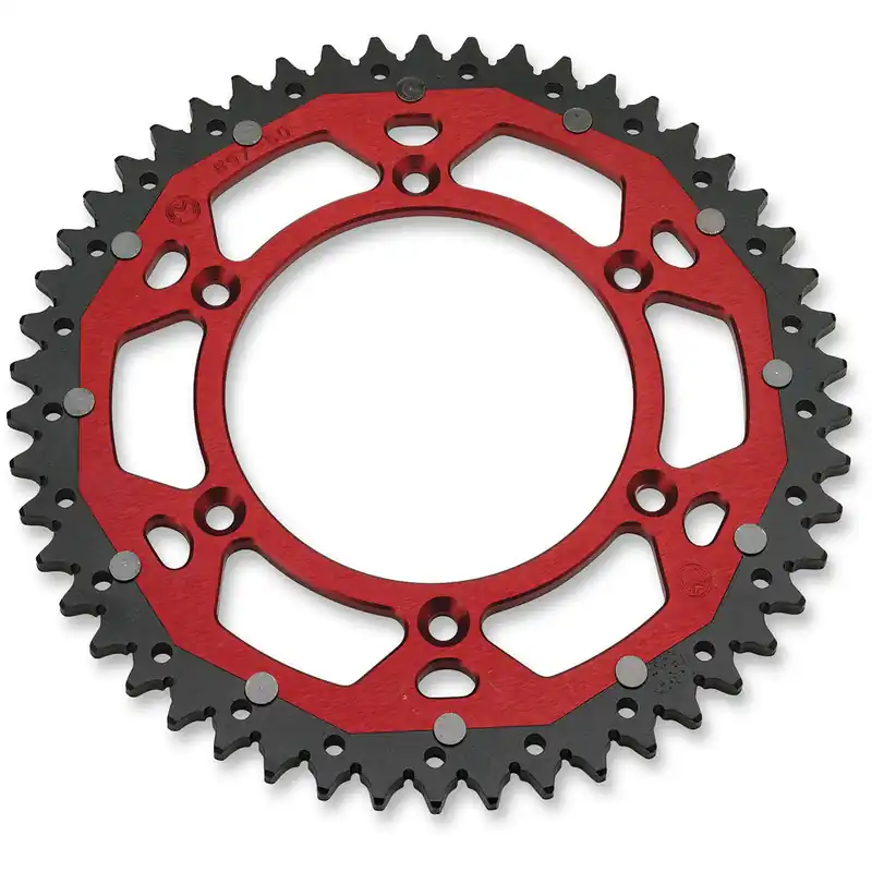 [ Moose Racing ] Couronne Beta RR 250/300 2T, RR 350-498 4T, 520 Pas, 48-50 Dents, Rouge Ne maradj le