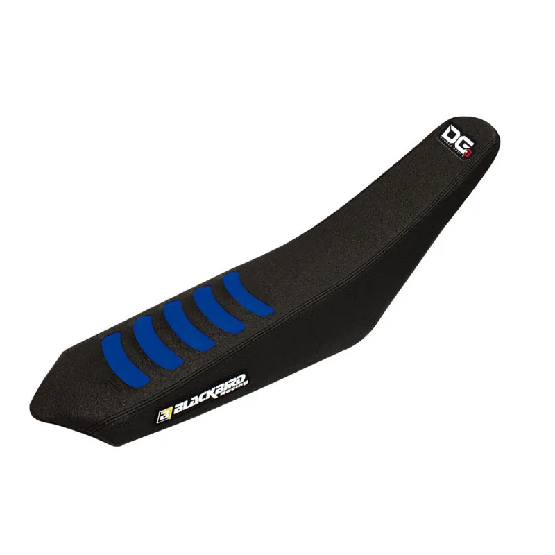 [ Blackbird Racing ] Housse de Selle Double Grip 3 Sherco SE/SE-F 14-16, Noir/Bleu Gyors kiszállítás