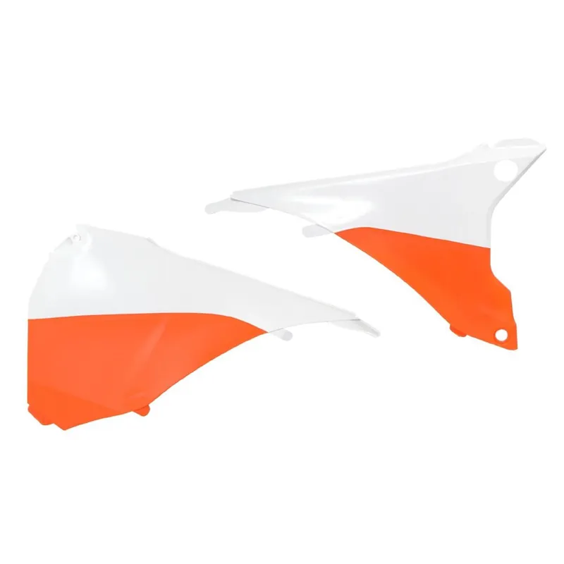 Outlet [ Acerbis ] Cache de la Boîte à Air Orange/Blanc, KTM EXC 125/200/250/300, EXC-F 250/350/450