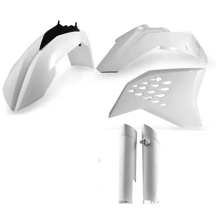 Legkelendőbb [ Acerbis ] Kit Plastique complet Full-Kit KTM EXC 125/200/250/300, EXC-F 250/350/400/450/500/530 08-11, Blanc