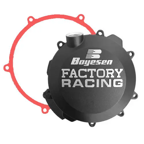 [ Boyesen ] Couvercle de Carter d‘Embrayage Factory Husqvarna TE 17-20, TC 250 17-19, KTM SX 250 17-19, EXC 17-20, Noir Gyors szállítás