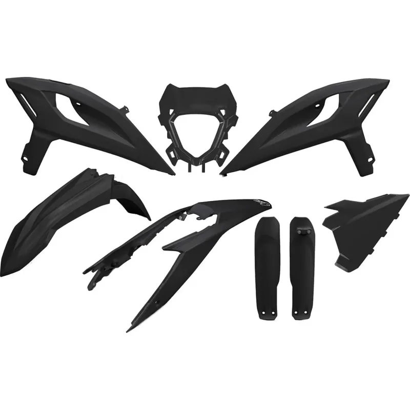[ Ufo Plast ] Full Kit Plastique Noir, Beta RR Race/X-Pro 125/200/250/300/350/390/430/480 25- Csak ma