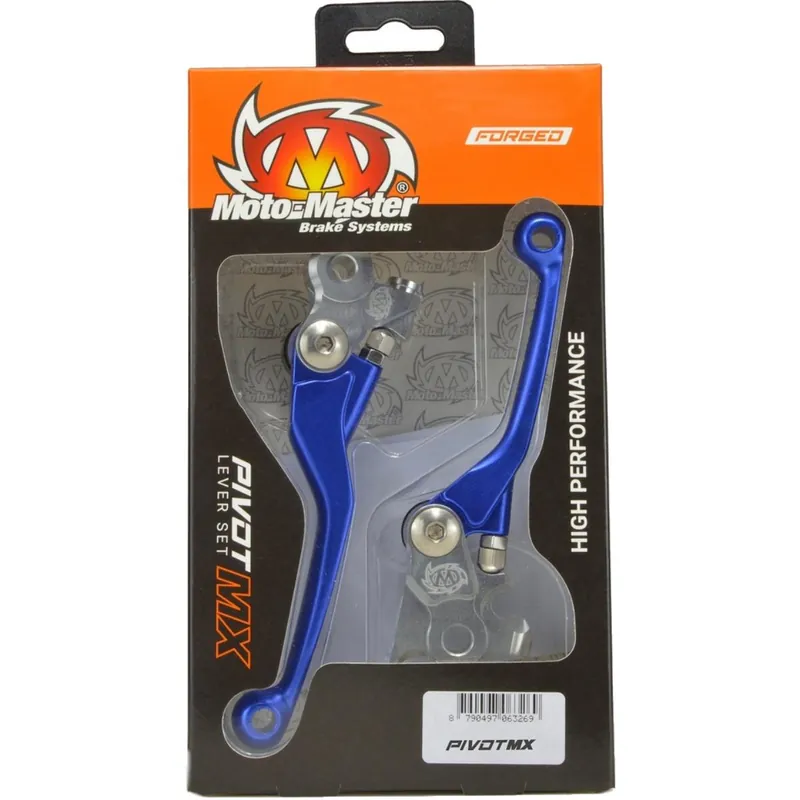 [ Moto-Master ] Set de Levier de Frein et d’Embrayage Pivot MX KTM/Husqvarna, Bleu Gyors szállítás