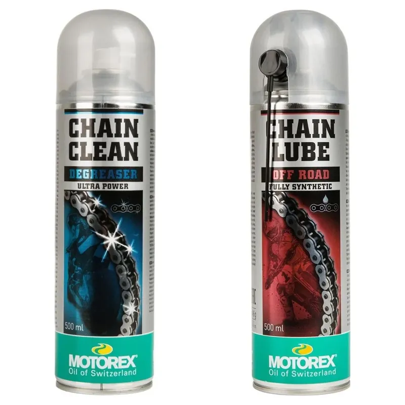 Szezonális akció [ Motorex ] Kit d‘entretien de la chaîne Moto Offroad Set 2 pièces, 500 ml chacun