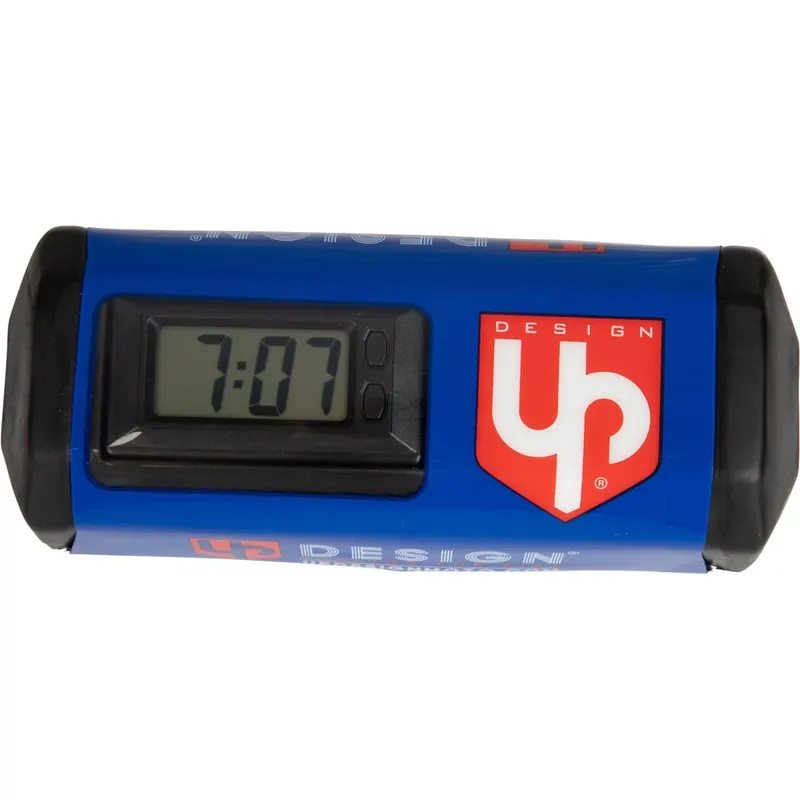 Szuper akció [ UPDESIGN ] Mousse de Guidon Motocross Bleu, avec horloge