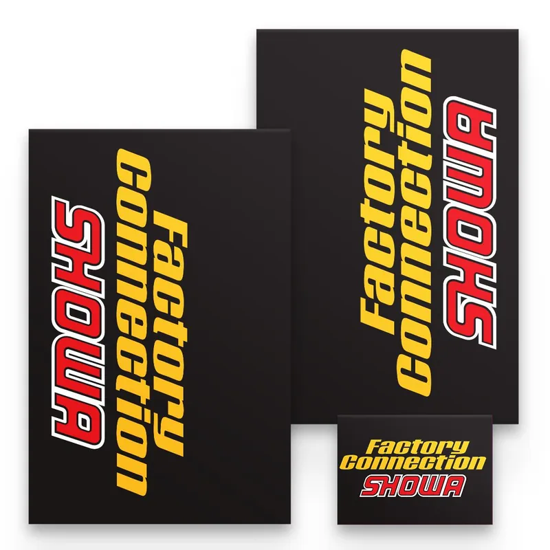 Végkiárusítás [ Maciag Offroad ] Autocollants de Protection de Fourche Showa Factory Connection, Noir
