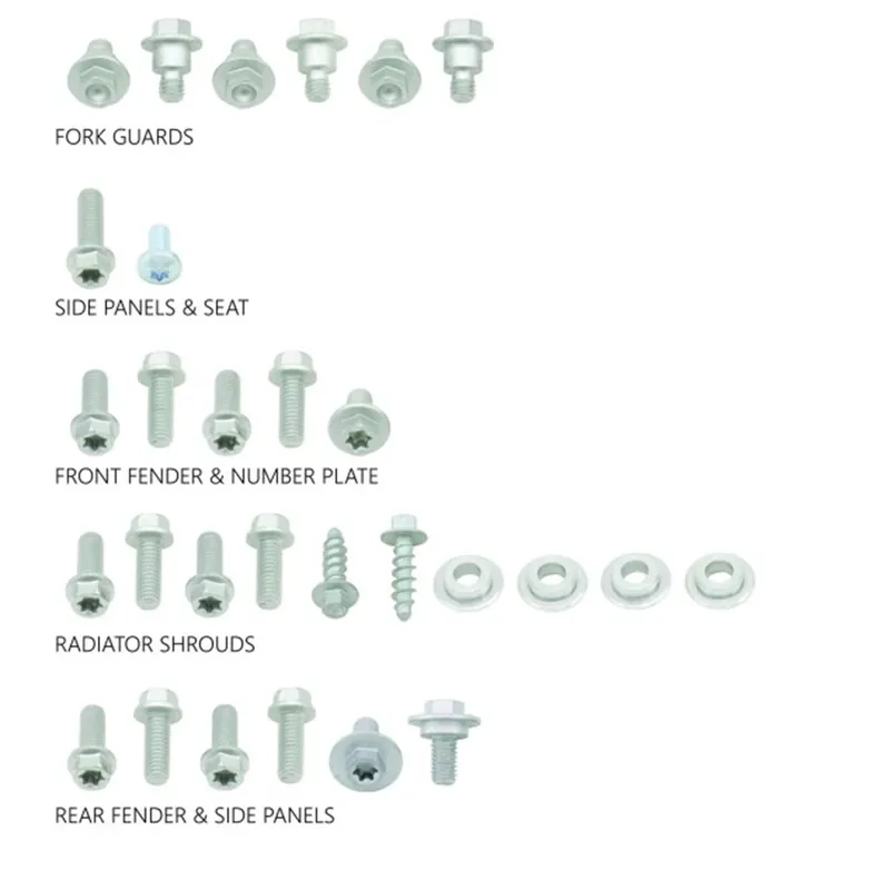 Nézd meg most [ Ufo Plast ] Kit de Vis pour le pièces en plastique, Husqvarna FC 16-18, TC 125 16-17, TC 250 17-18, TE 17-20