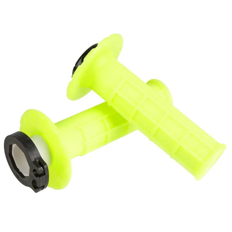 [ ODI ] Poignées Half Waffle V2 Lock-On screwed, Neon Jaune Biztonságos vásárlás