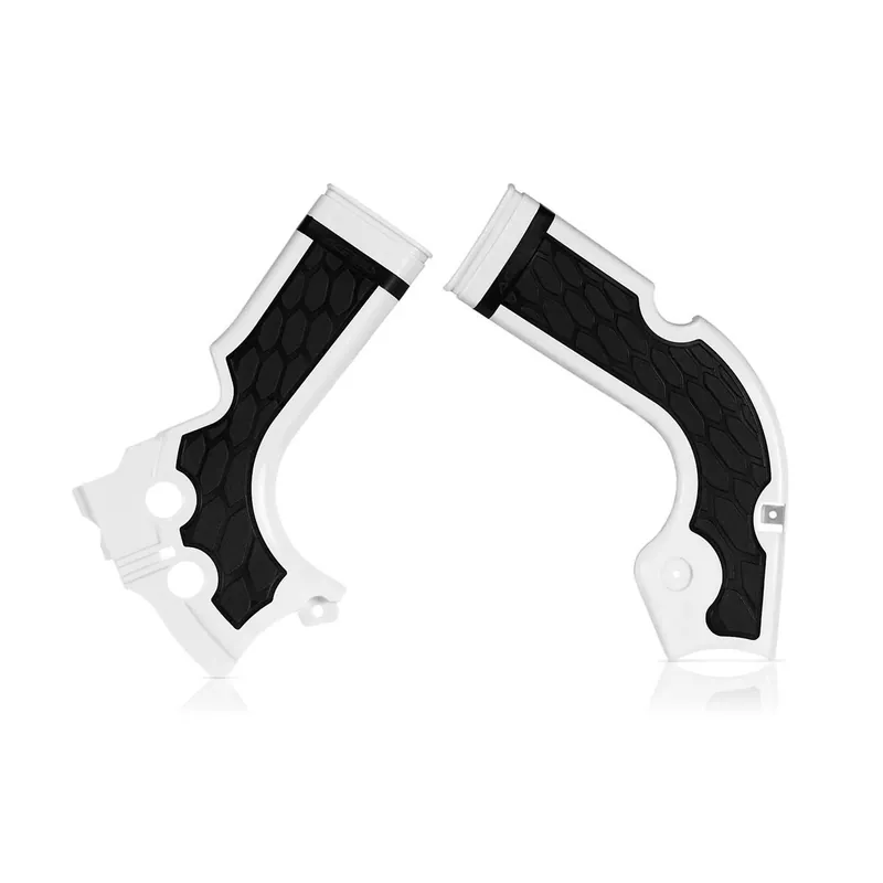 Akciós ár [ Acerbis ] Protections de Cadre Anti-Dérapante X-Grip Yamaha YZF 250/450, WRF 250/450, Blanc/Noir