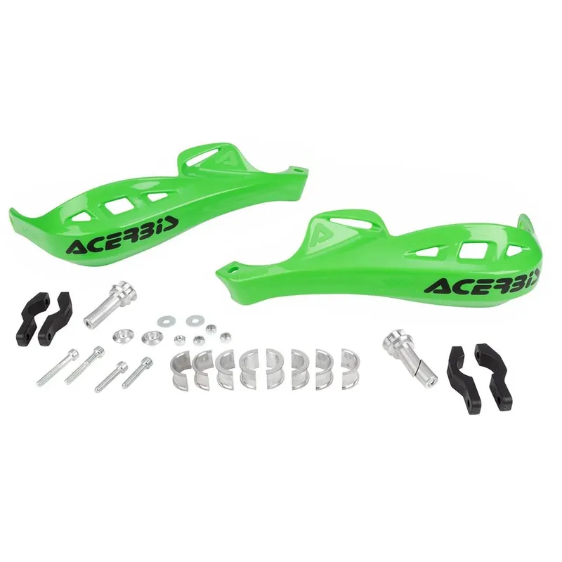 Árcsökkenés [ Acerbis ] Protège Mains Rally Profile Green, Incl. Mounting Kit