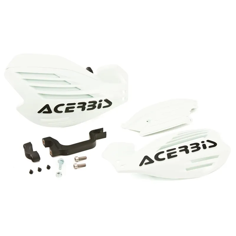 Outlet [ Acerbis ] Protège Mains X-Force Blanc, Kit de Montage inclus