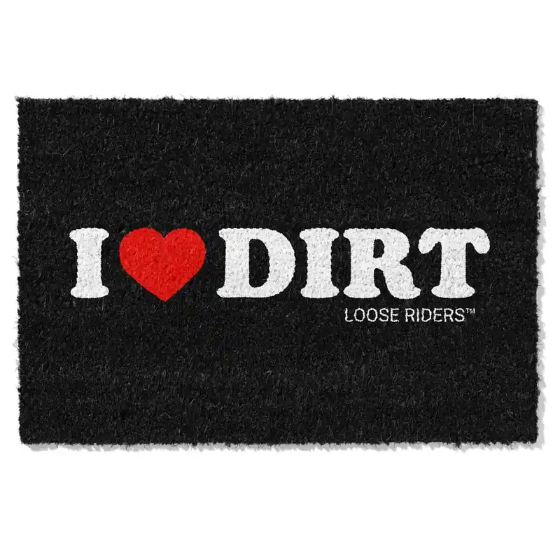 [ Loose Riders ] Tapis de sol I Heart Dirt Noir, 60 x 40 cm Nézd meg most