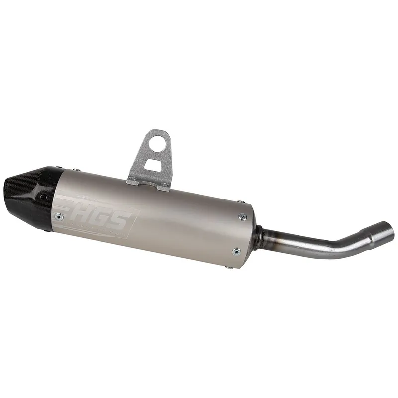 [ HGS ] Silencieux KTM SX 85 25-, Husqvarna TC 85,GAS GAS MC 85 Gris/Carbone Legkelendőbb
