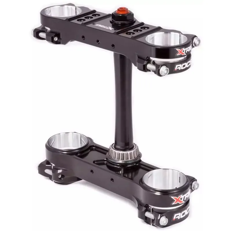 [ Xtrig ] Té de Fourche Rocs Tech KTM SX 65 24-, Husqvarna TC 65 24-, Gas Gas MC 65 24-, Noir Azonnali szállítás