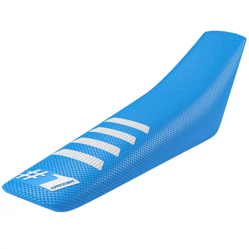 Legkelendőbb [ Onegripper ] Housse de Selle Ribbed Bleu clair/Blanc