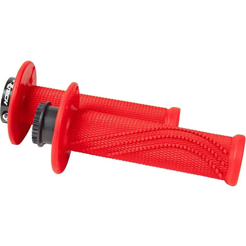 Újdonság [ RTECH ] Poignées R20 Lock On Wave Rouge Fluo