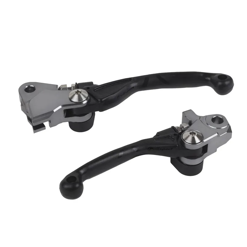 Azonnali szállítás [ Polisport ] Set de Levier de Frein et d’Embrayage Unbreakable Honda CRF 450R 21-, Noir