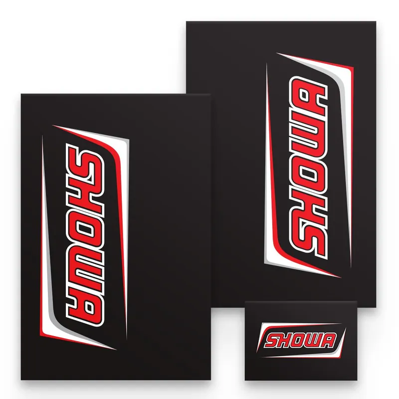 [ Maciag Offroad ] Autocollants de Protection de Fourche Showa, Noir/Rouge/Blanc Olcsóbb