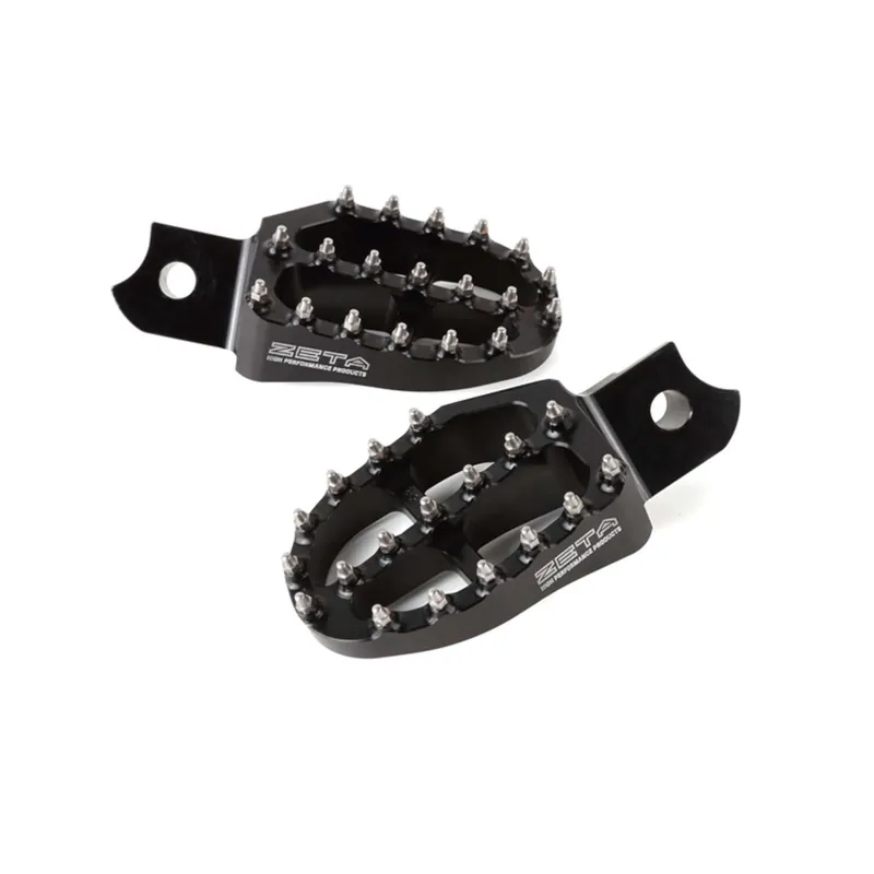 Azonnali szállítás [ Zeta ] Repose Pieds Aluminium Honda CR 125/250, CRF 250R/450R, Noir